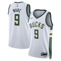 Milwaukee Bucks Association Edition Swingman Jersey - White - Kel'el Ware