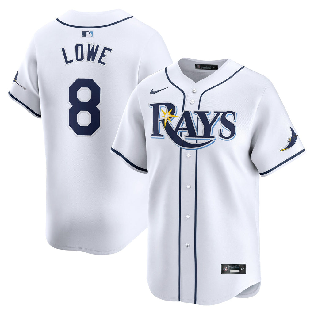 Tampa Bay Rays Brandon Lowe White Home Limited Player Baseball Jersey
