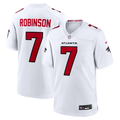 Atlanta Falcons Bijan Robinson White Game Football Jersey