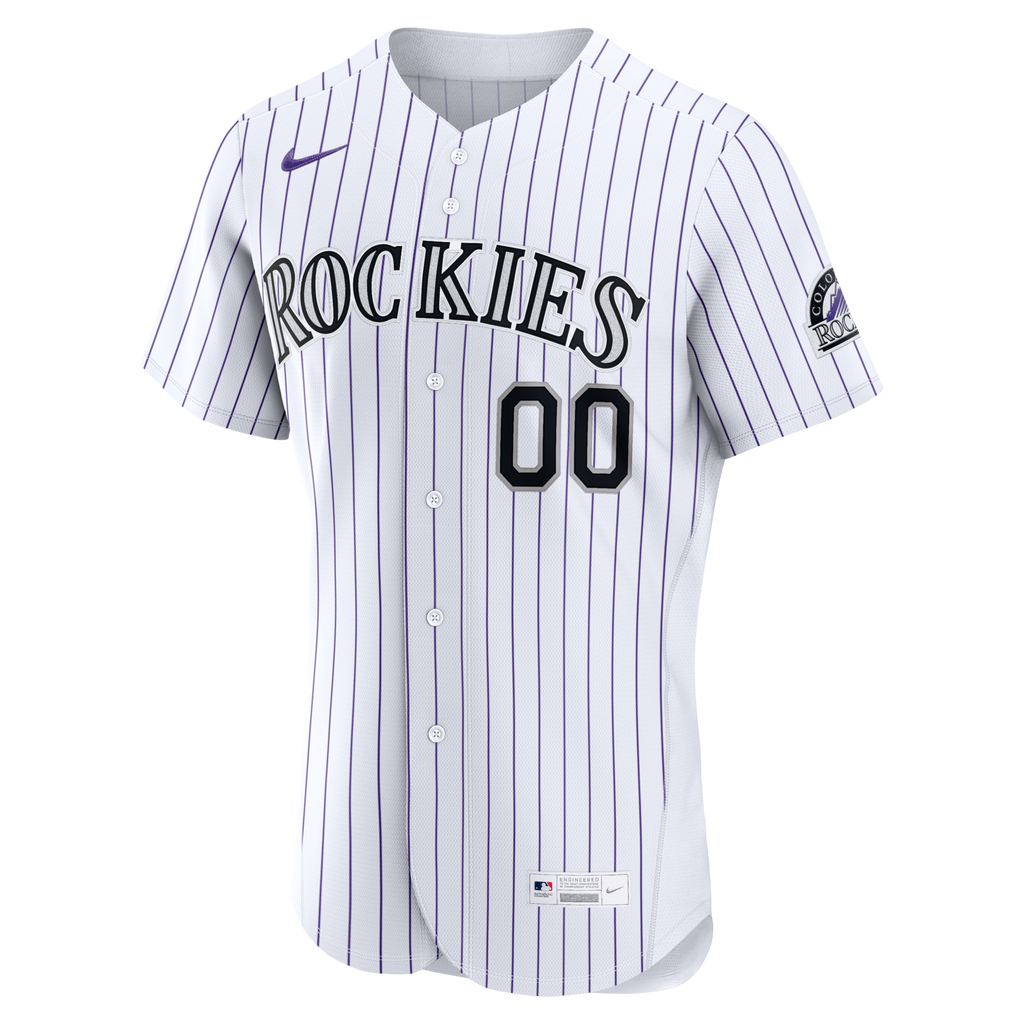 Colorado Rockies White Home Custom Baseball Jersey