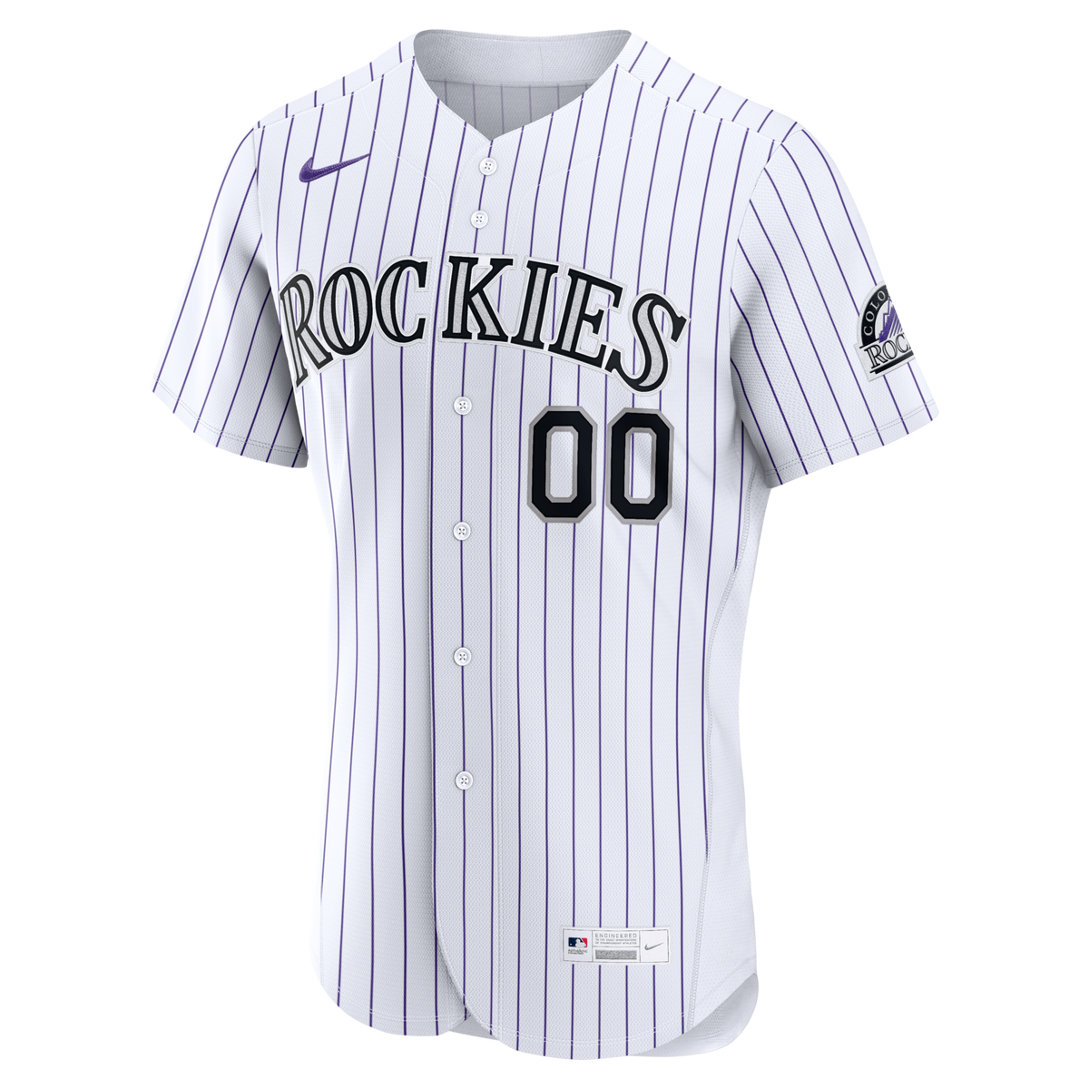 Colorado Rockies White Home Custom Baseball Jersey