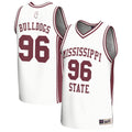 White Mississippi State Bulldogs Lightweight Collegiate Basketball Fashion Jersey