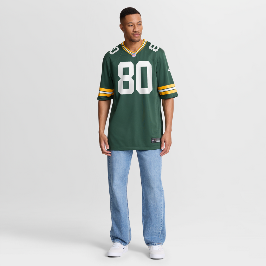 Green Bay Packers Donald Driver Green Game Retired Player Football Jersey