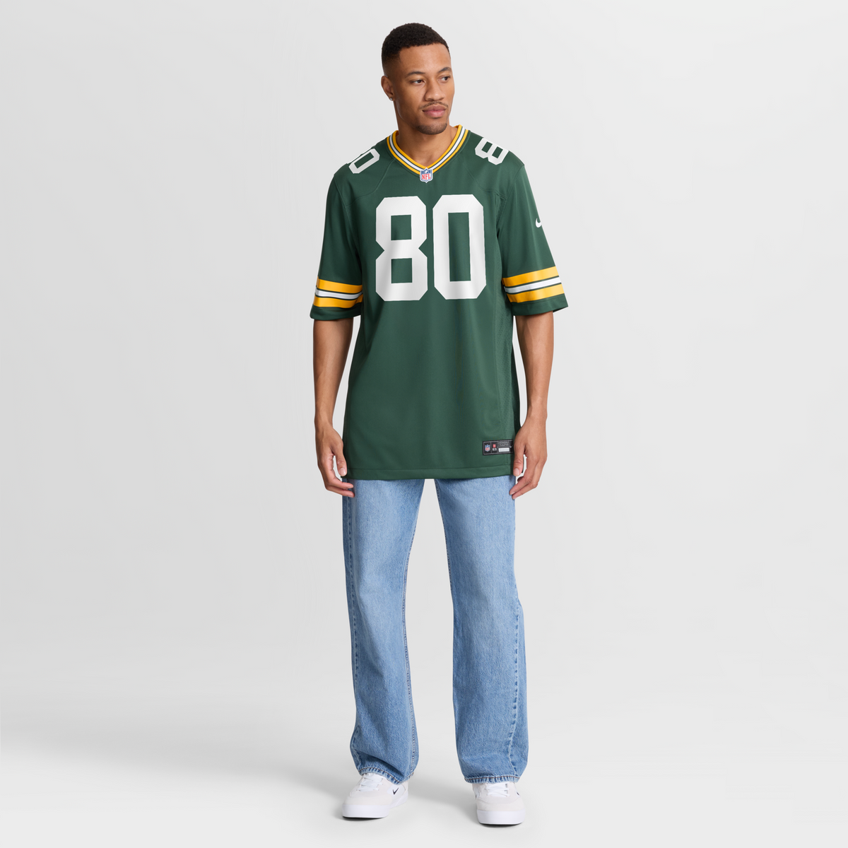Green Bay Packers Donald Driver Green Game Retired Player Football Jersey