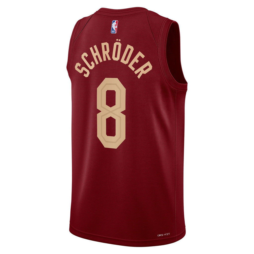 Cleveland Cavaliers Icon Edition Swingman Jersey - Wine - Dennis Schröder
