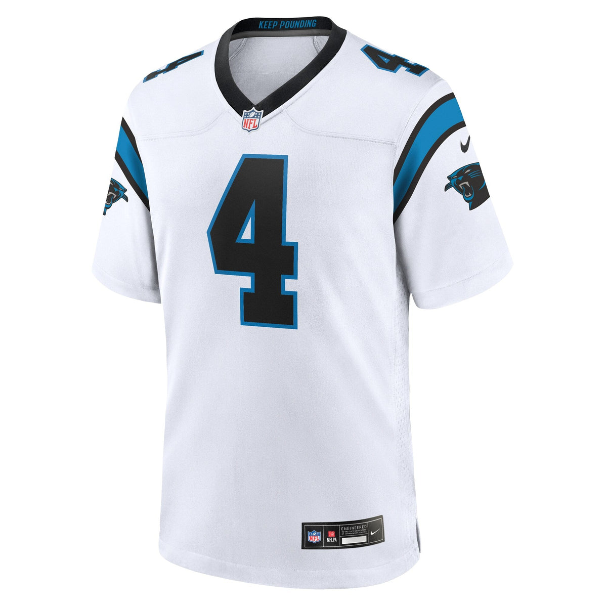 Carolina Panthers Tetairoa McMillan White Game Football Jersey
