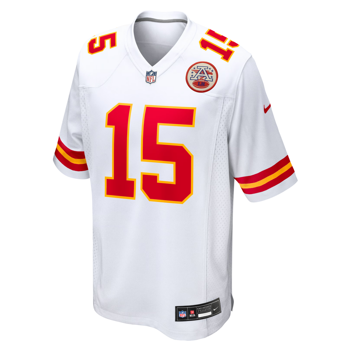 Kansas City Chiefs Patrick Mahomes White Game Football Jersey