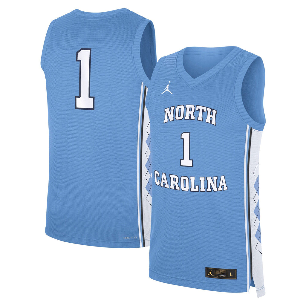 Carolina Blue North Carolina Tar Heels Road Replica Basketball Jersey
