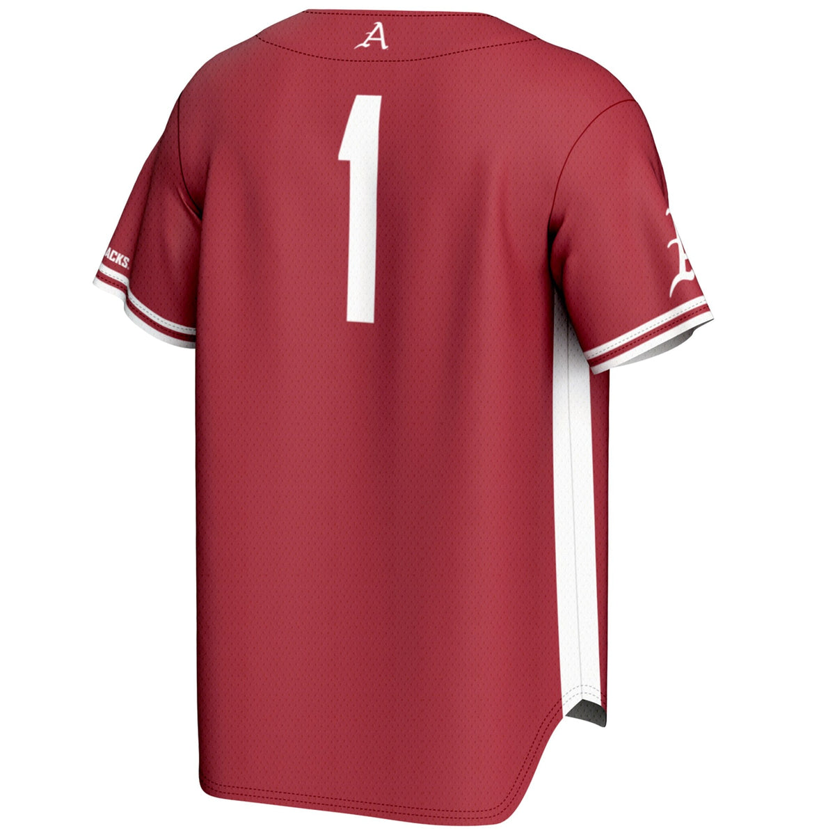 #1 Arkansas Razorbacks Lightweight Baseball Jersey - Cardinal