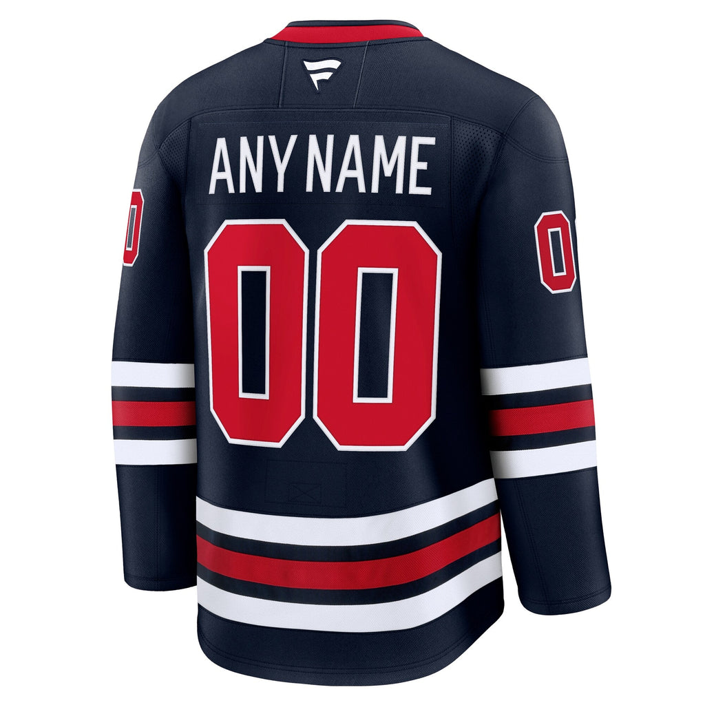 Winnipeg Jets Navy Alternate Premium Custom Jersey