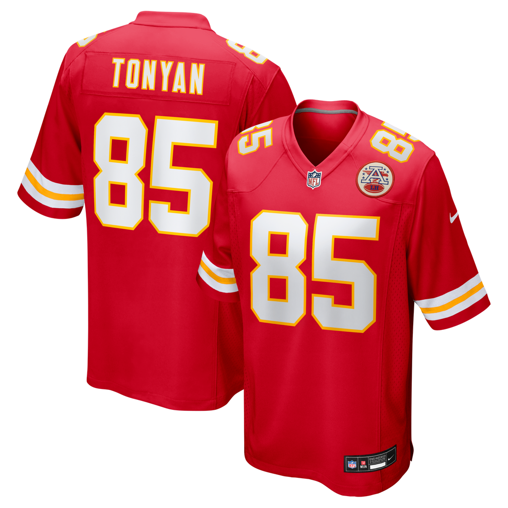 Kansas City Chiefs Robert Tonyan Red Team Game Football Jersey