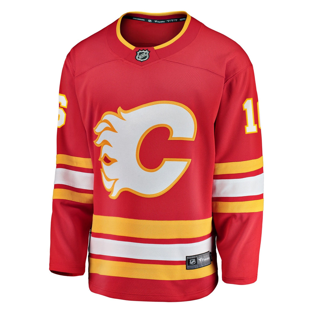Calgary Flames Morgan Frost Red Home Breakaway Hockey Jersey
