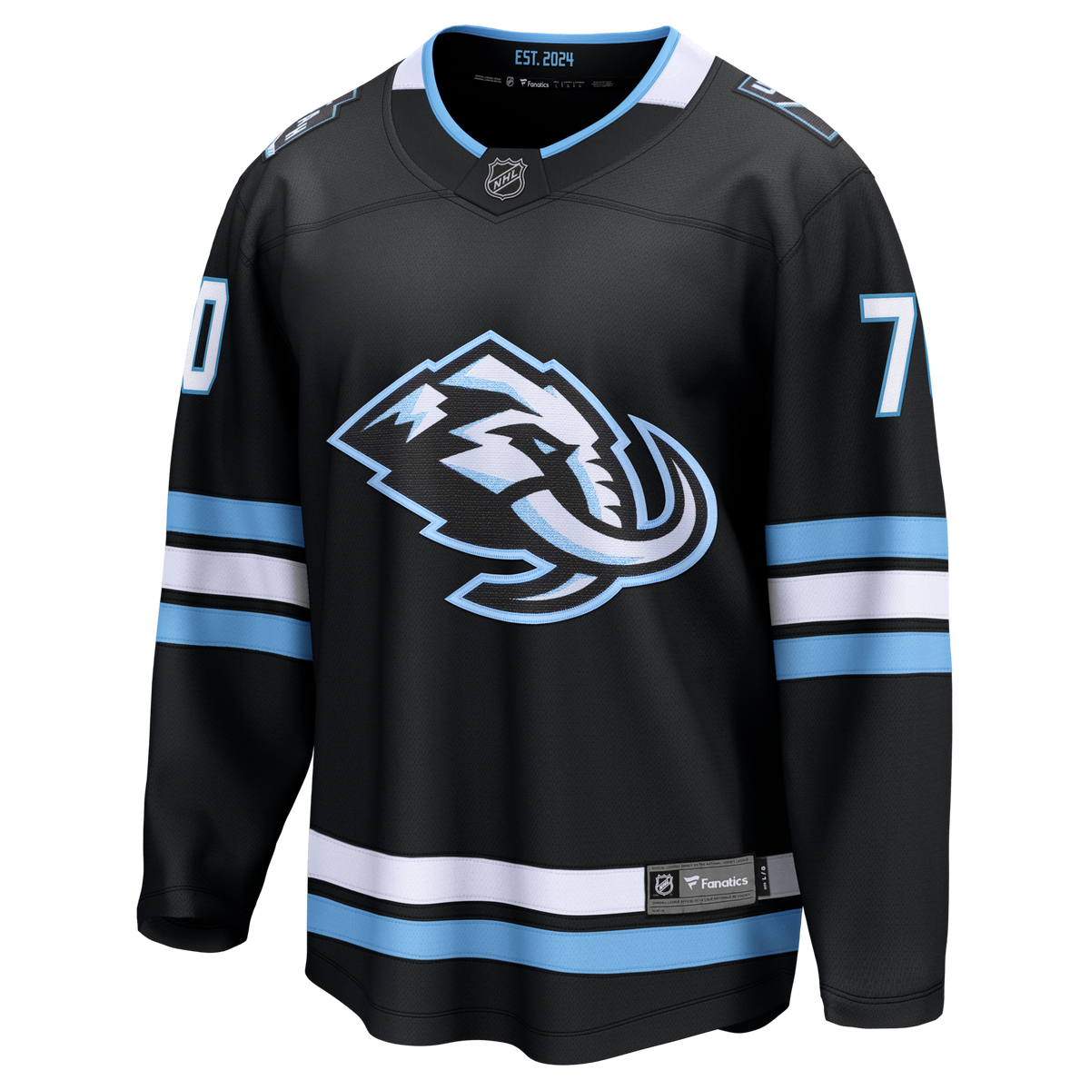 Utah Mammoth Karel Vejmelka Black Home Breakaway Hockey Jersey