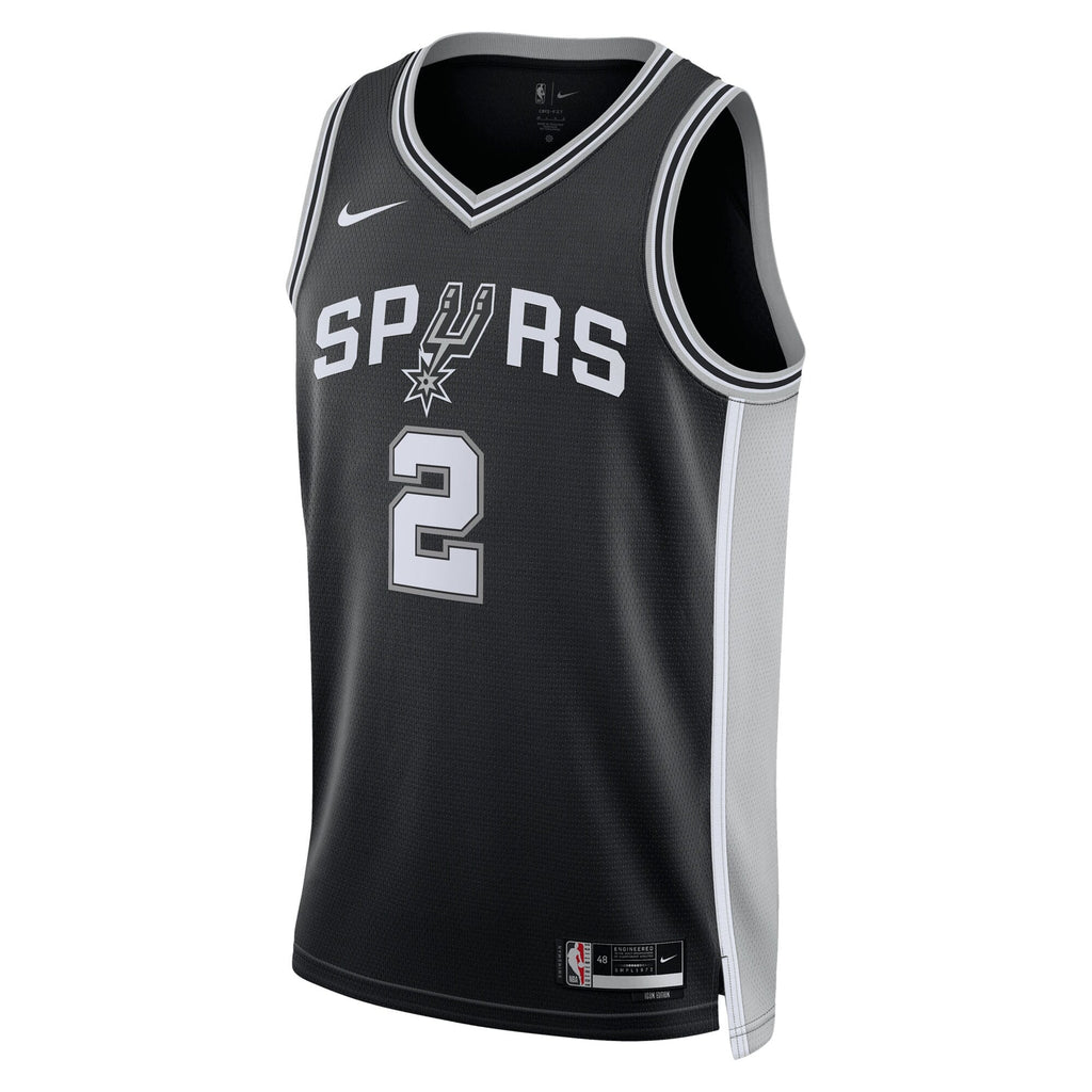 San Antonio Spurs Icon Edition Swingman Jersey NBA 2025 First Round Draft Pick - Black - Dylan Harper
