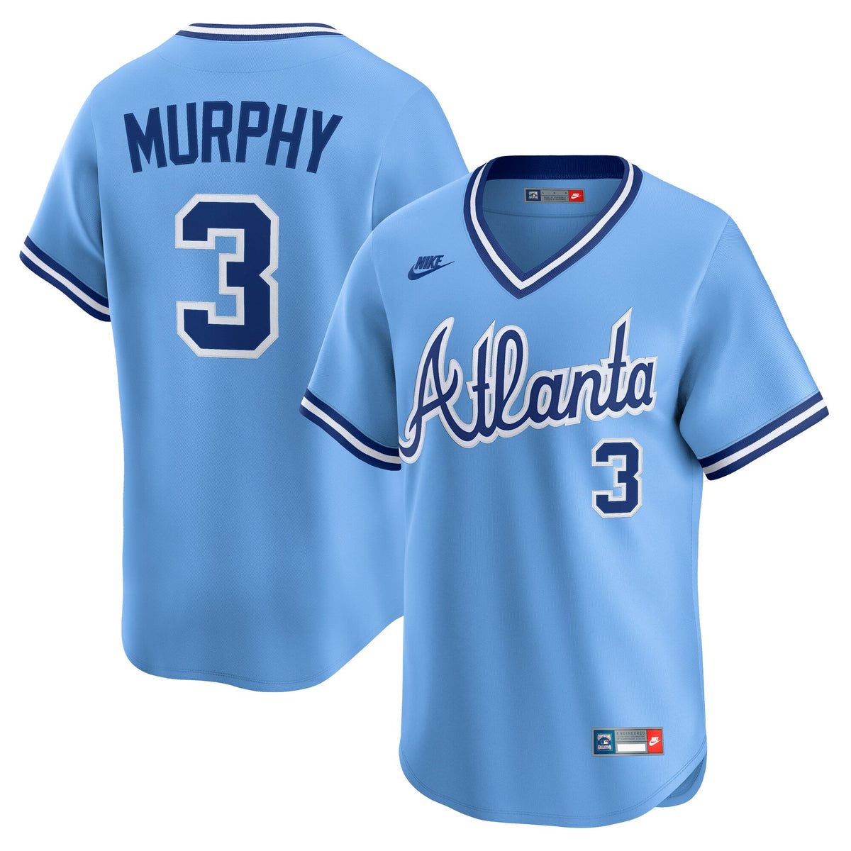 Atlanta Braves Dale Murphy Light Blue Throwback Cooperstown Collection Limited Baseball Jersey