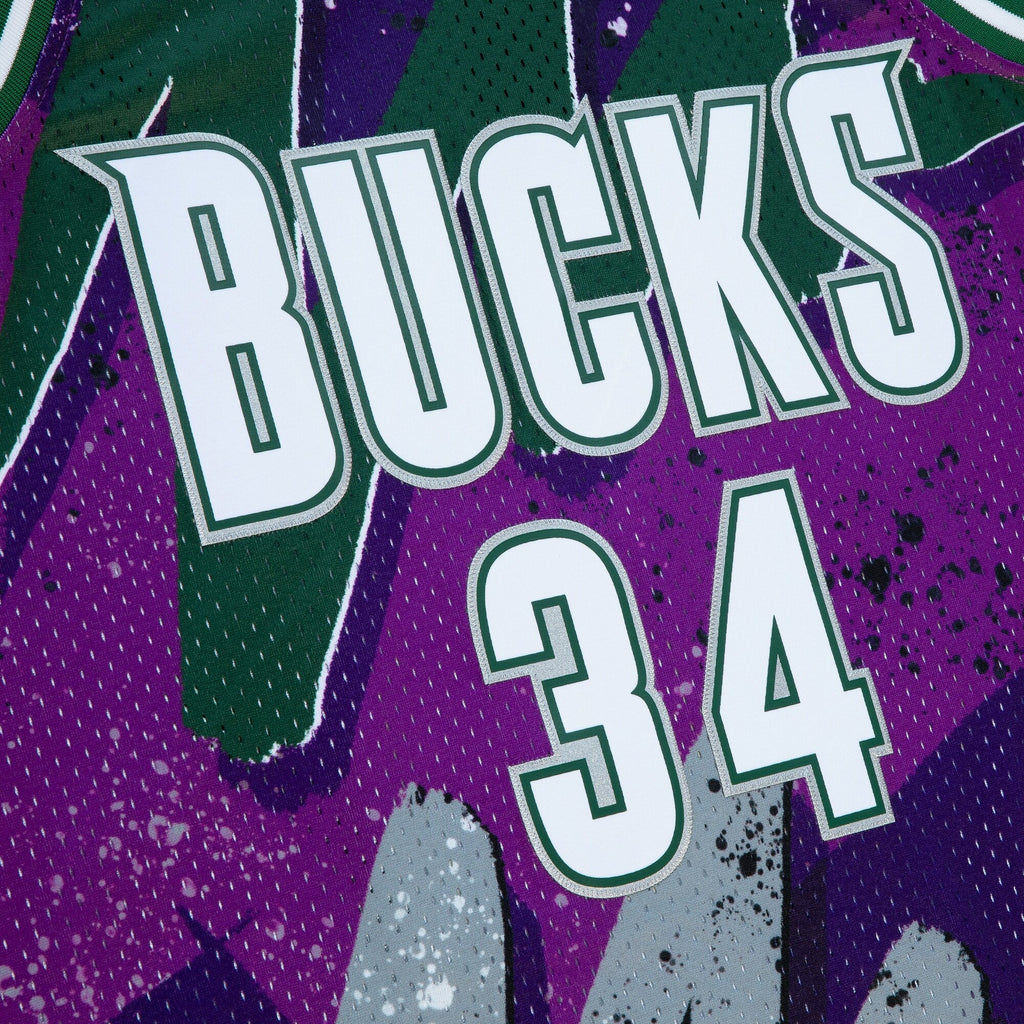 Milwaukee Bucks Ray Allen 2000 Hyper Hoops Swingman Jersey - Purple