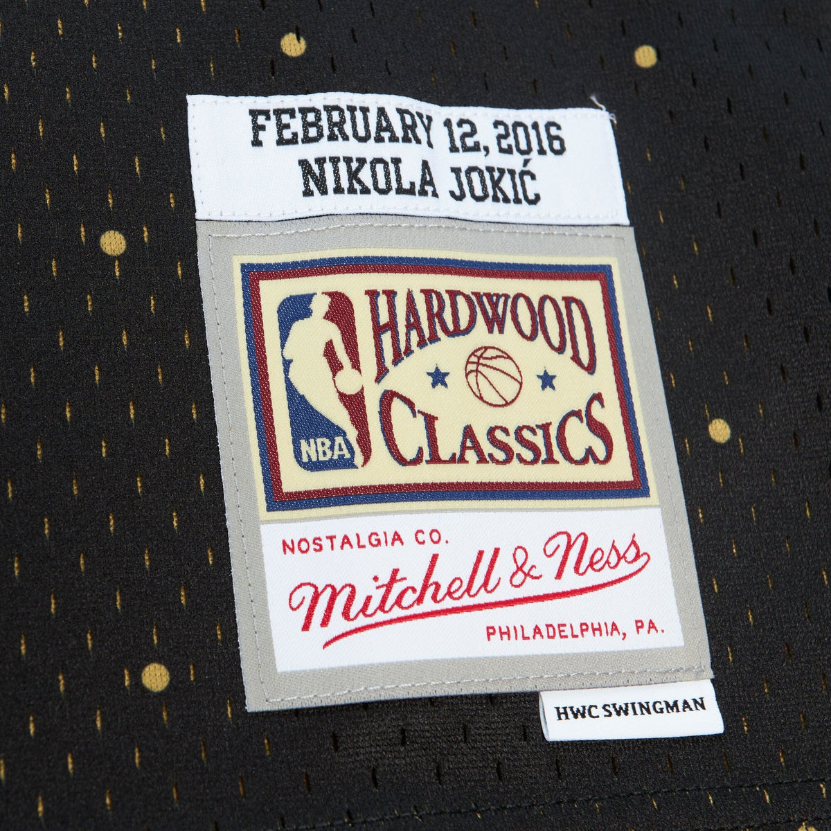 NBA Nikola Jokic 2016 World Jersey All-Star - Black/Gold - Style 204329837