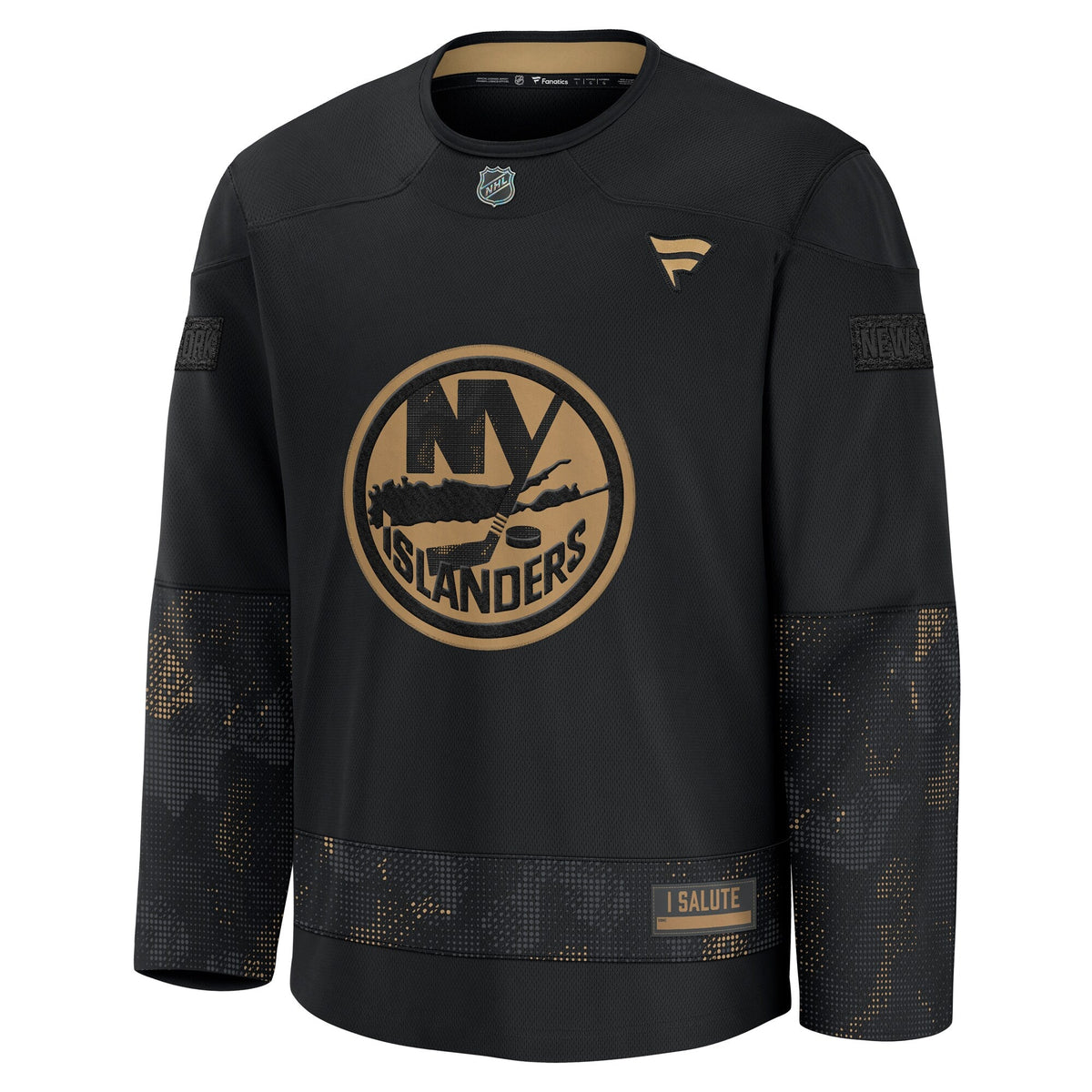 New York Islanders Black 2024 Military Appreciation Practice Jersey