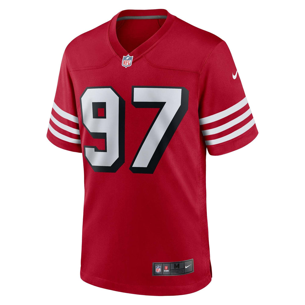 San Francisco 49ers Nick Bosa Scarlet Alternate Game Football Jersey