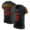 Washington Commanders Jayden Daniels Black Alternate Vapor F.U.S.E. Elite Football Jersey