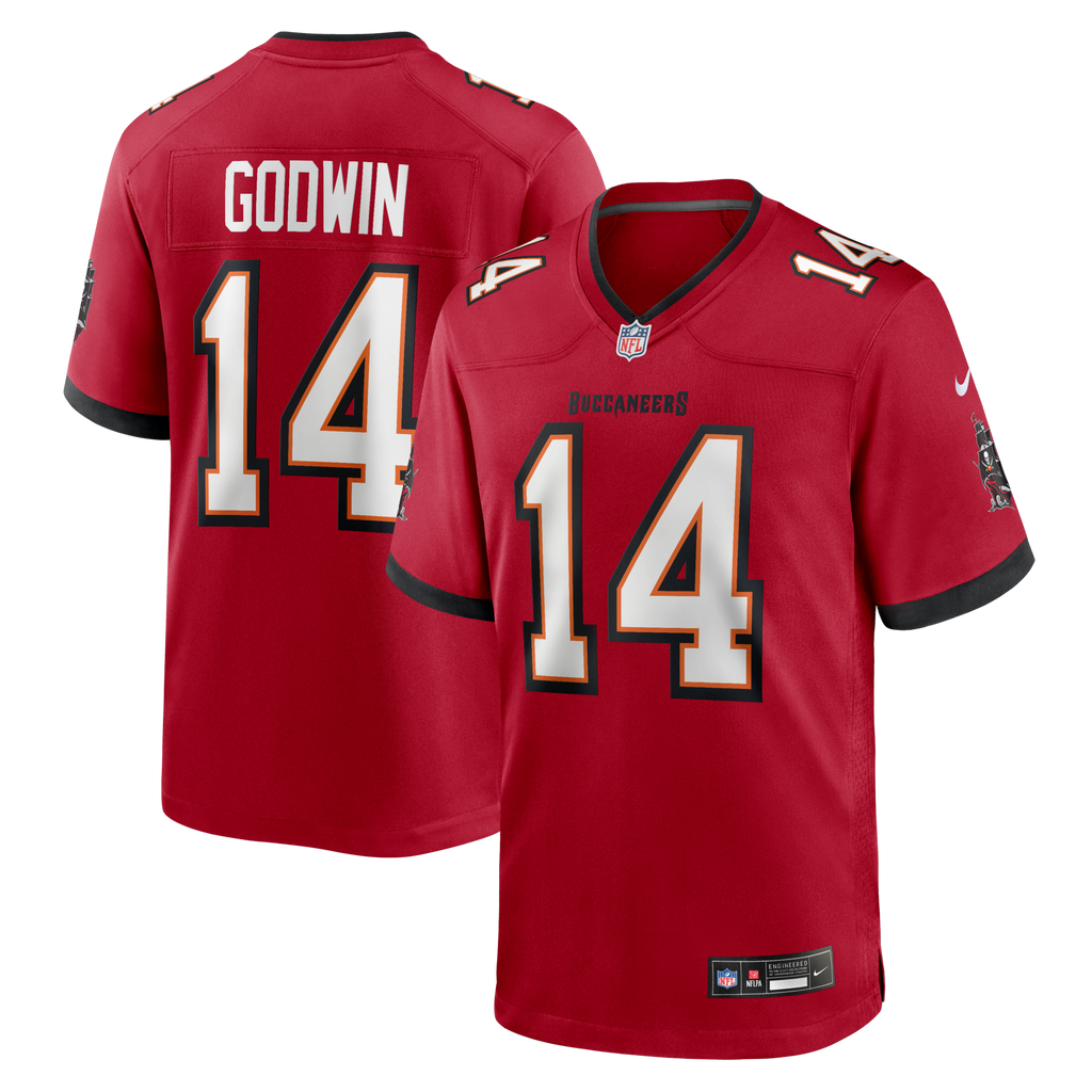Tampa Bay Buccaneers Chris Godwin Red Game Football Jersey