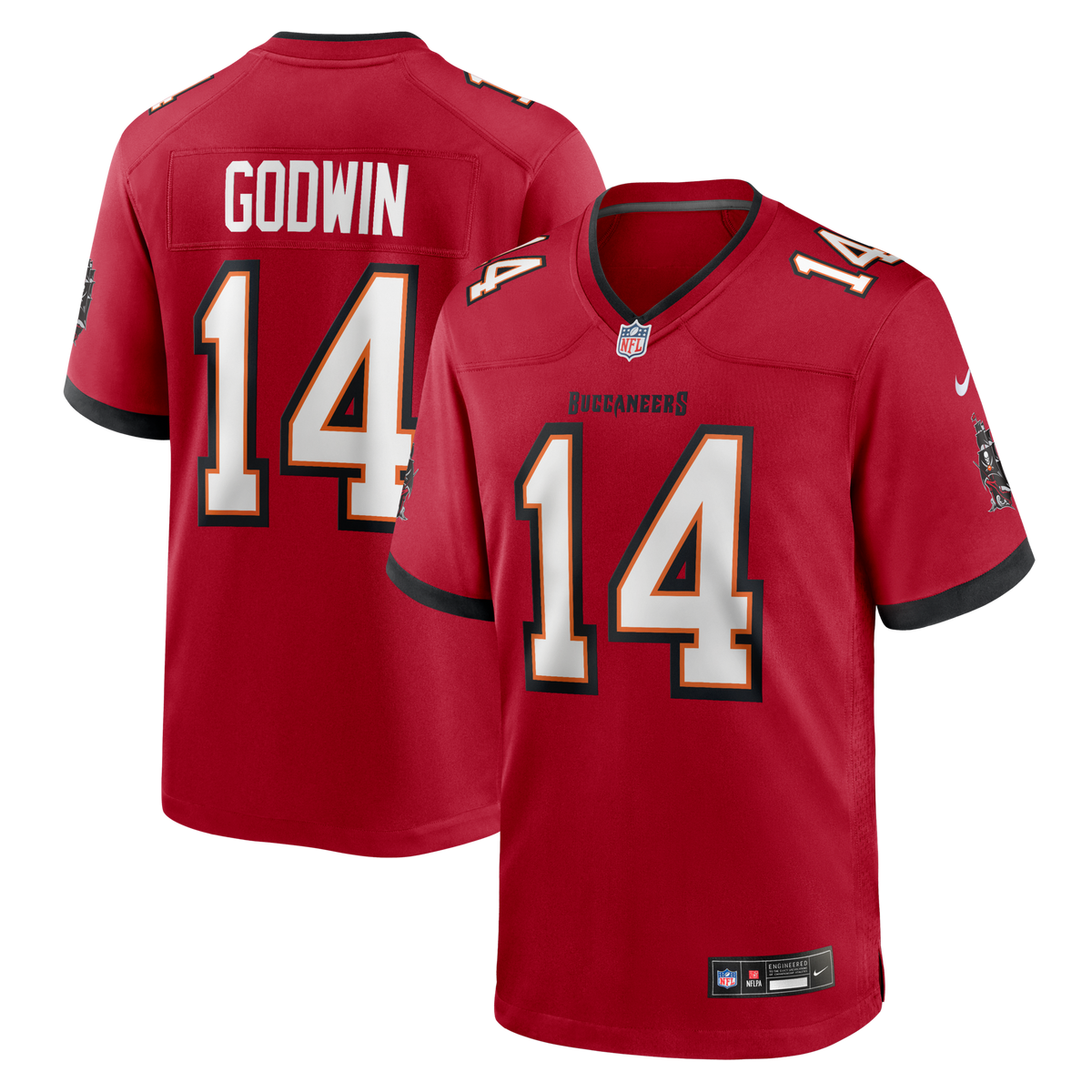 Tampa Bay Buccaneers Chris Godwin Red Game Football Jersey