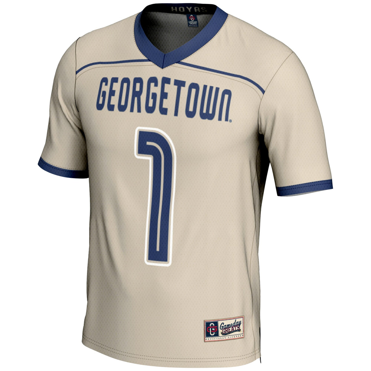 Georgetown Hoyas #1 Lightweight Lacrosse Jersey - Gray