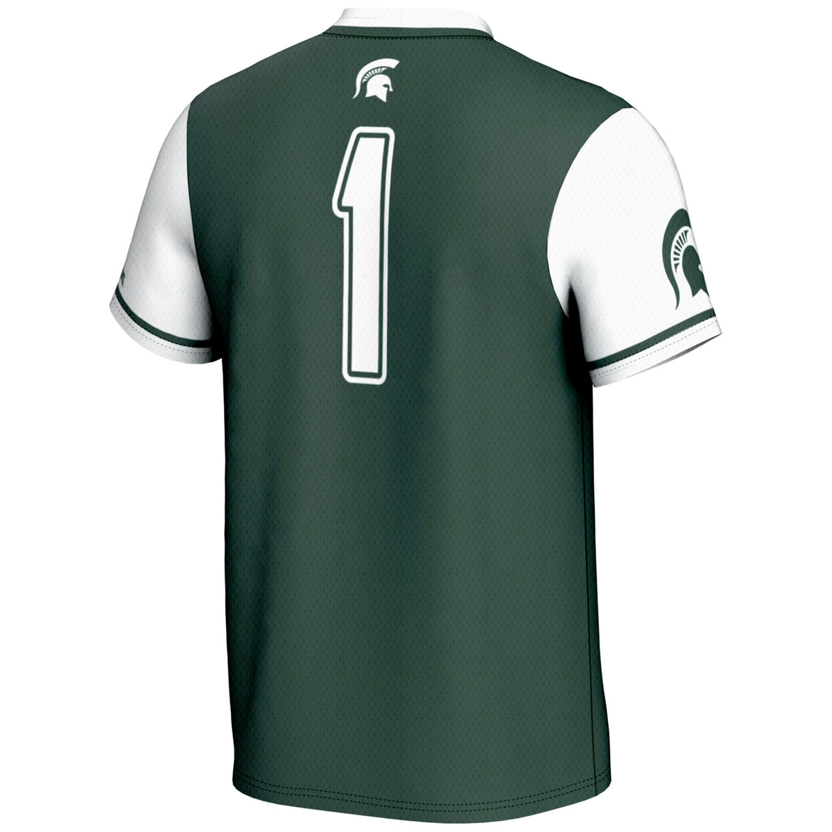 #1 Michigan State Spartans Lightweight Softball Jersey - Green