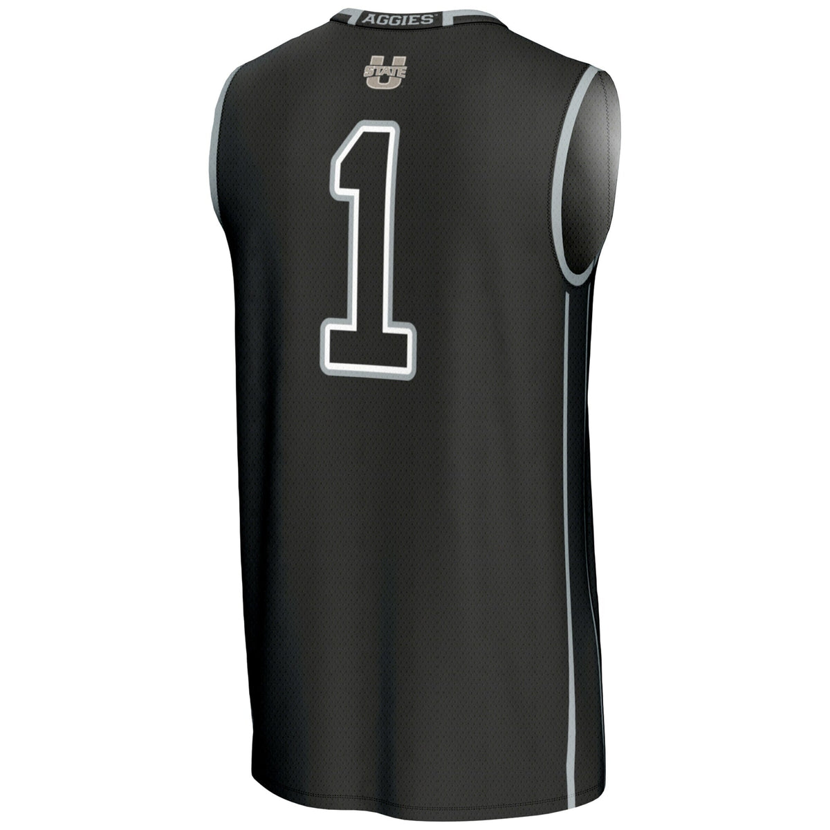#1 Utah State Aggies Lightweight Basketball Jersey - Black