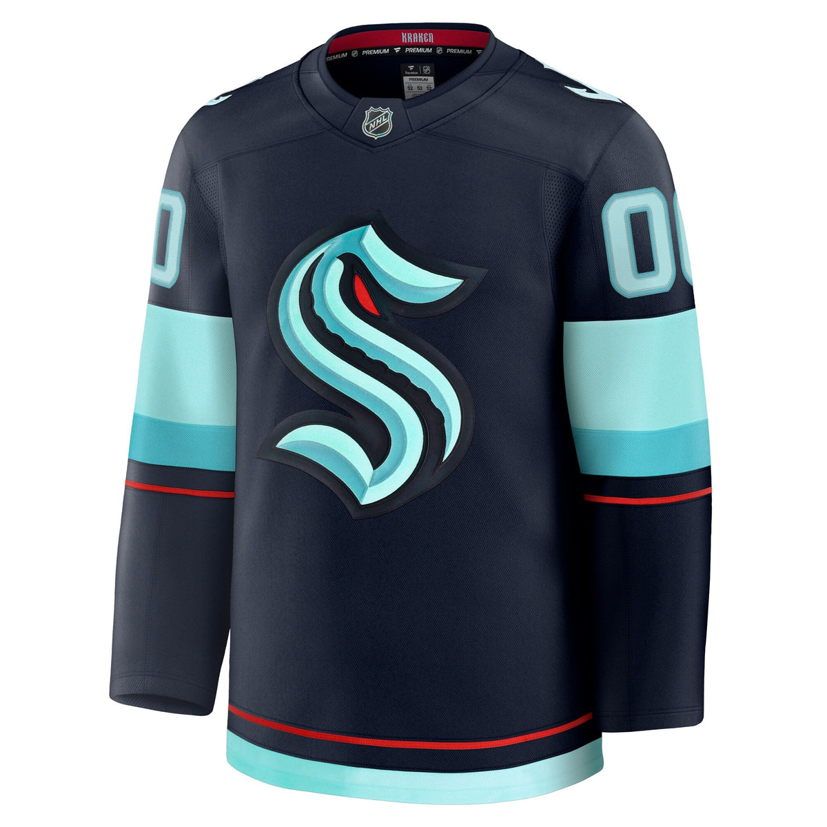 Seattle Kraken Deep Sea Blue Home Premium Custom Jersey