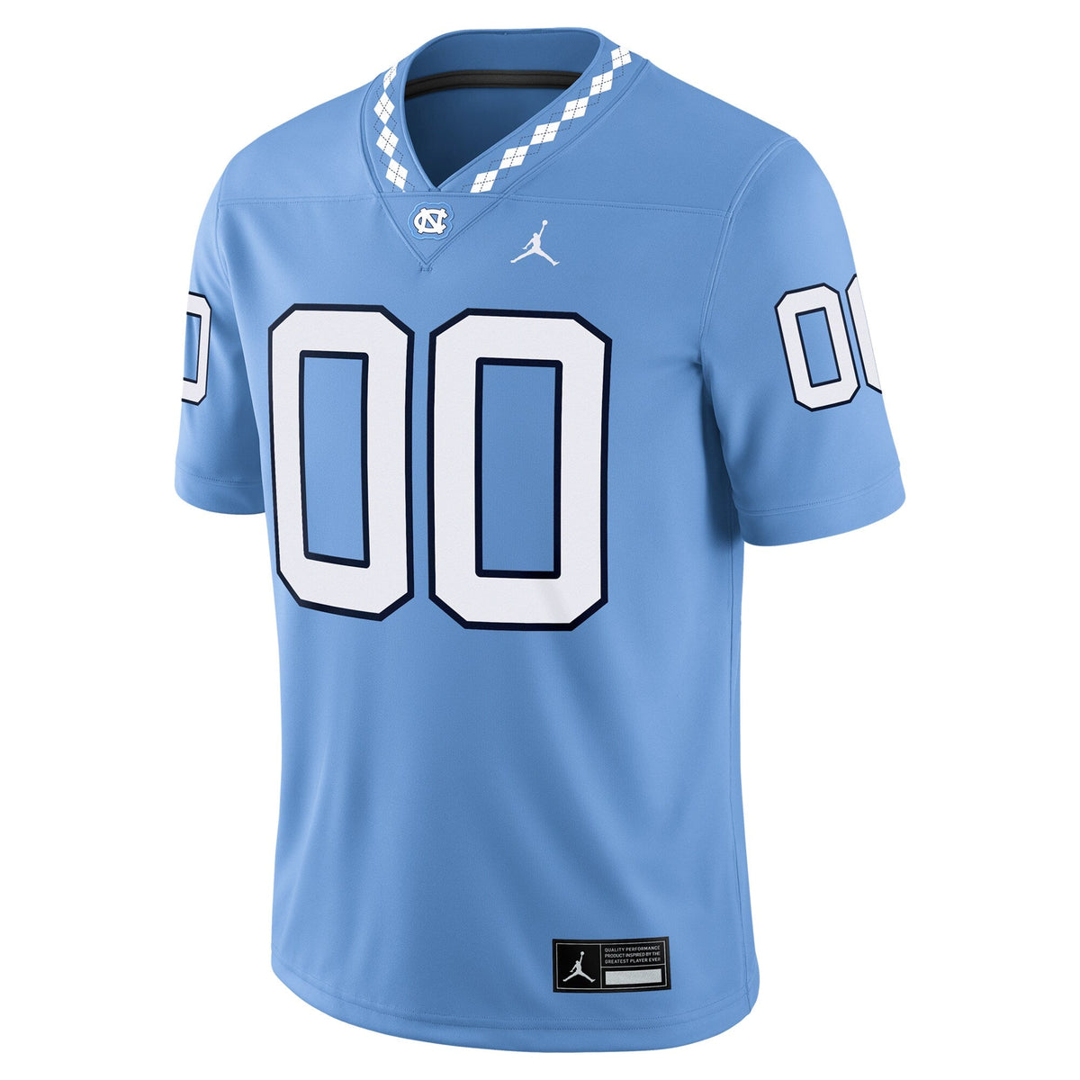 North Carolina Tar Heels Custom Game Jersey - Carolina Blue