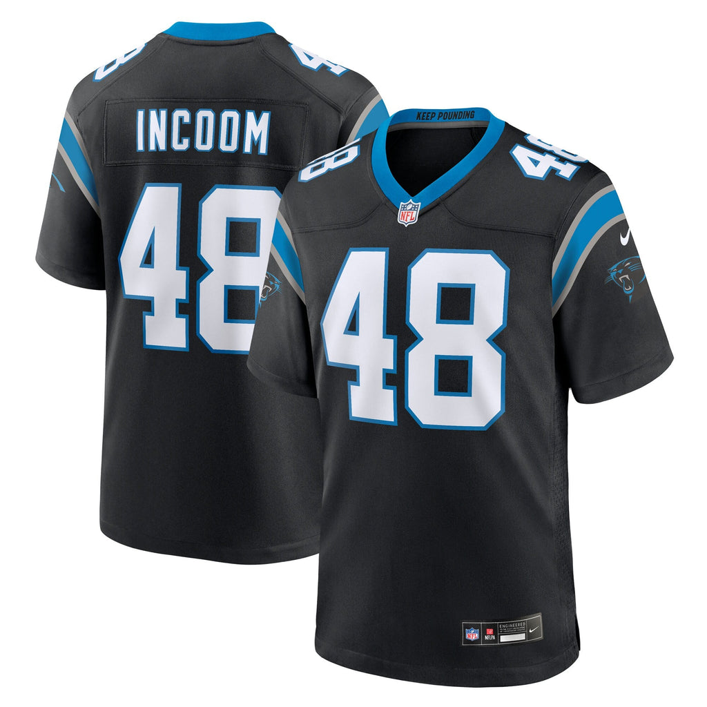 Carolina Panthers Thomas Incoom Black Team Game Football Jersey