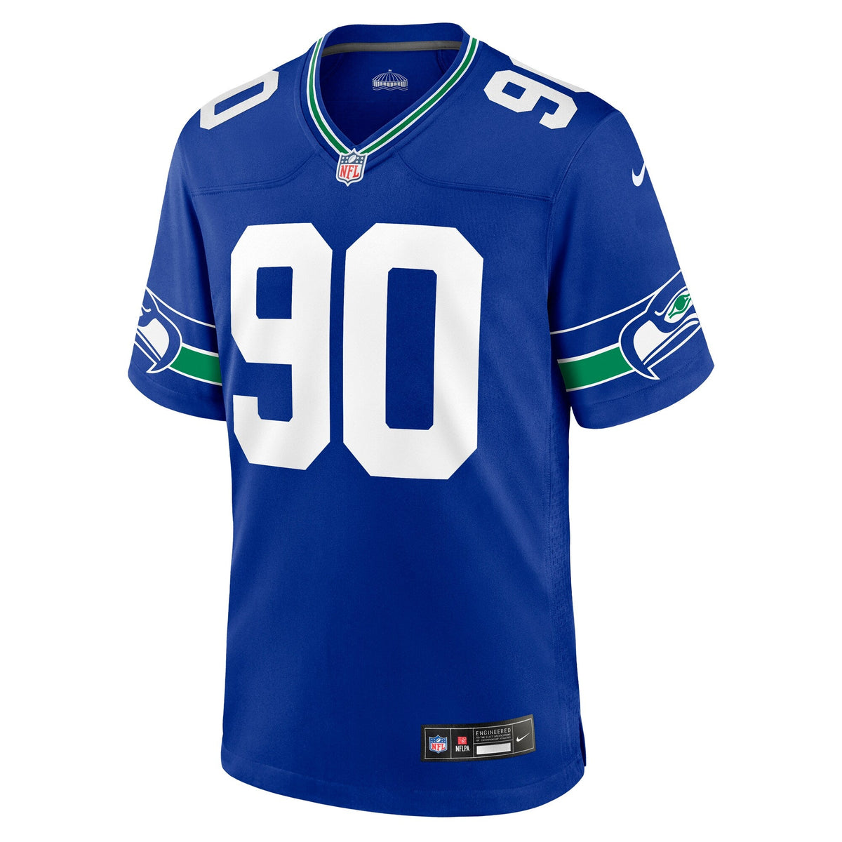 Seattle Seahawks Jarran Reed Royal Alternate Game Football Jersey