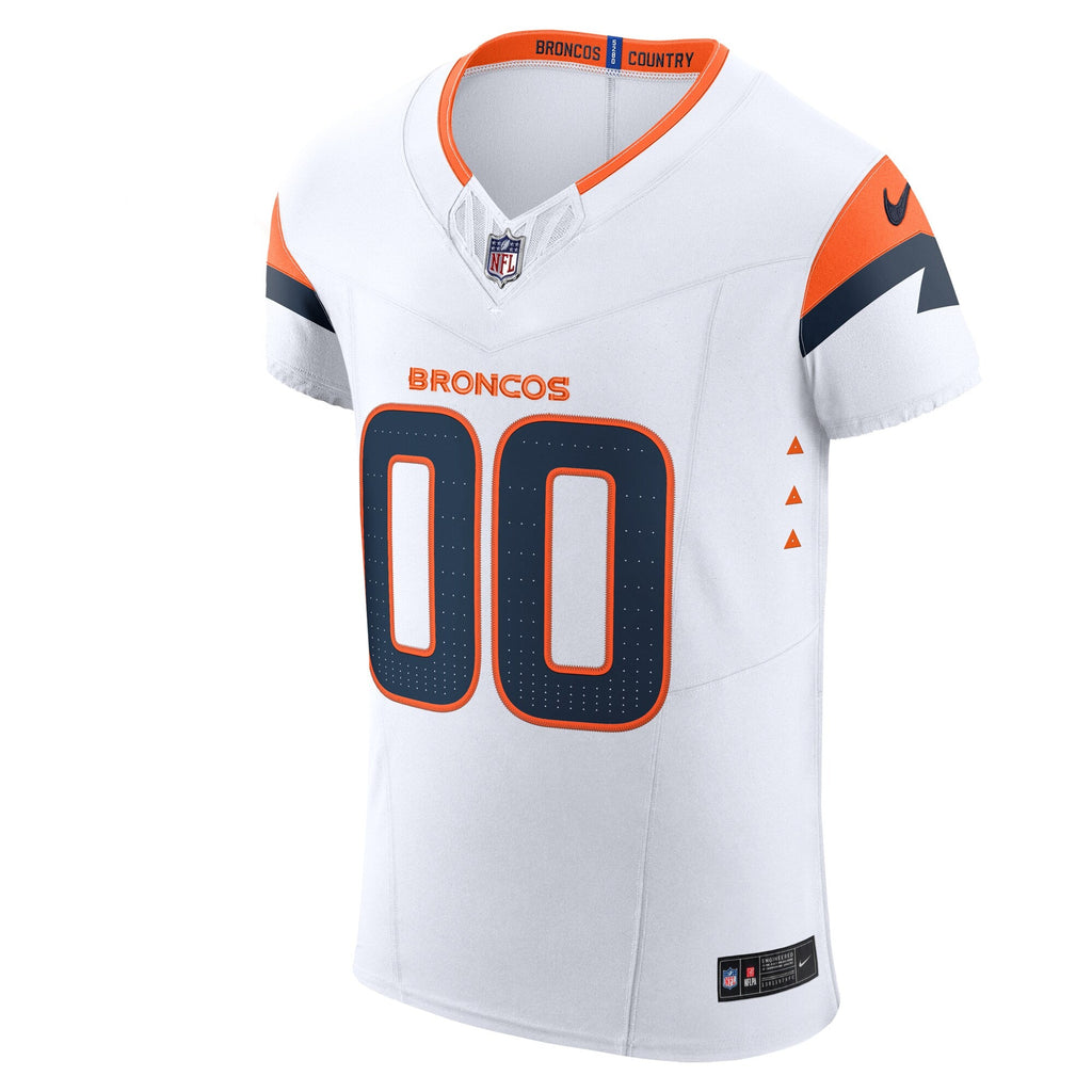 Denver Broncos White Vapor F.U.S.E. Elite Custom Football Jersey