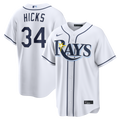 Tampa Bay Rays Liam Hicks White Home Replica Baseball Jersey