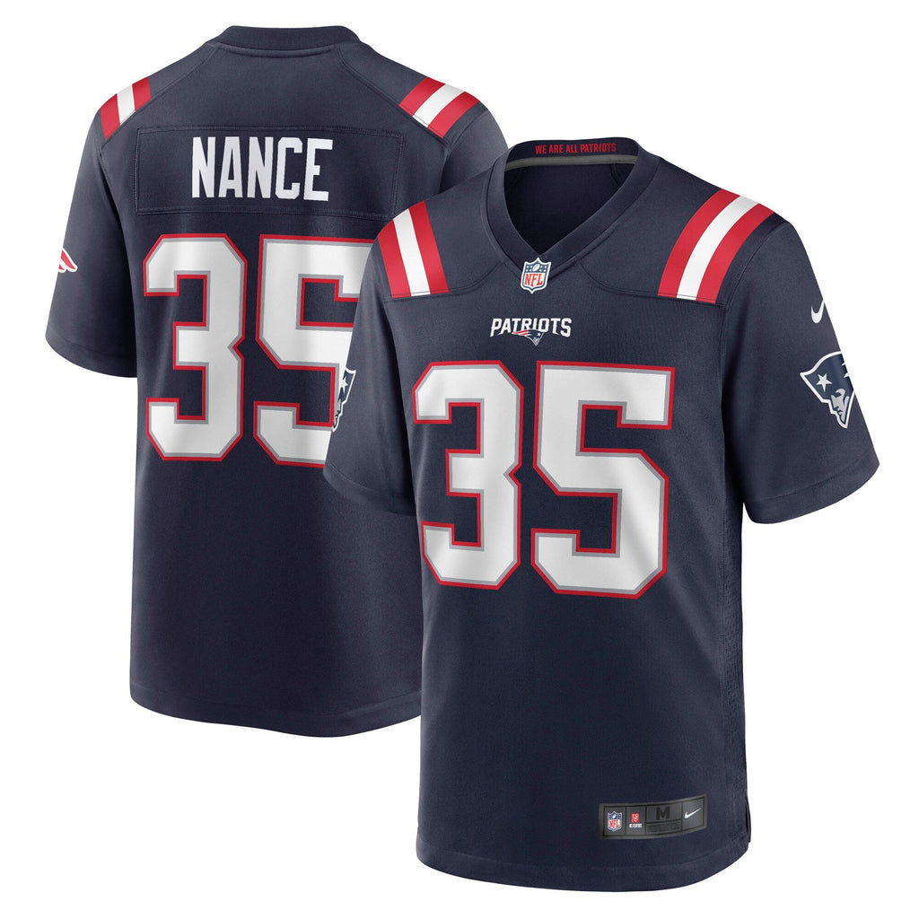 New England Patriots Jim Nance Navy Retired Player Football Jersey