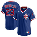 Chicago Cubs Ryne Sandberg Royal Throwback Cooperstown Collection Limited Baseball Jersey