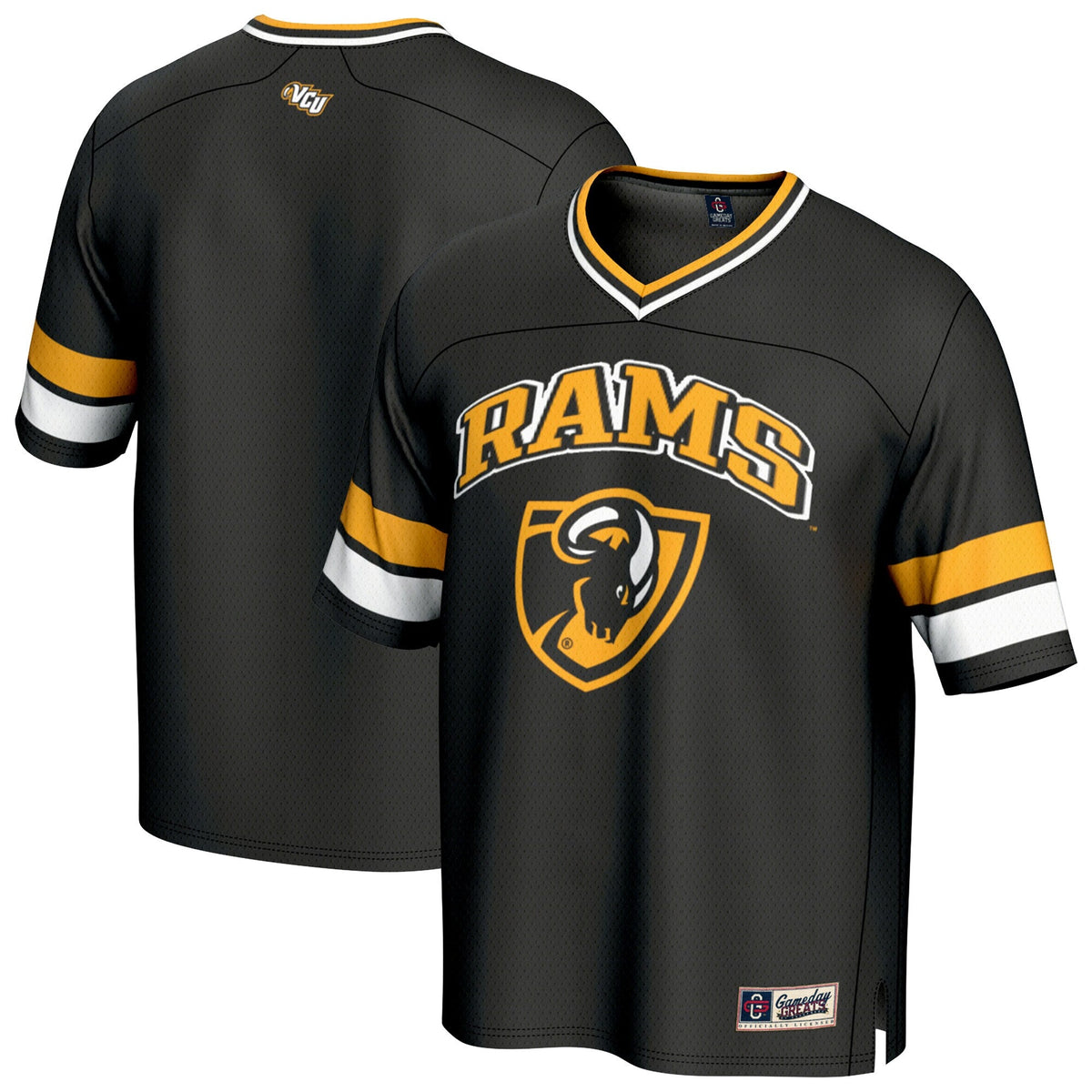 VCU Rams Spirit Football Jersey - Black