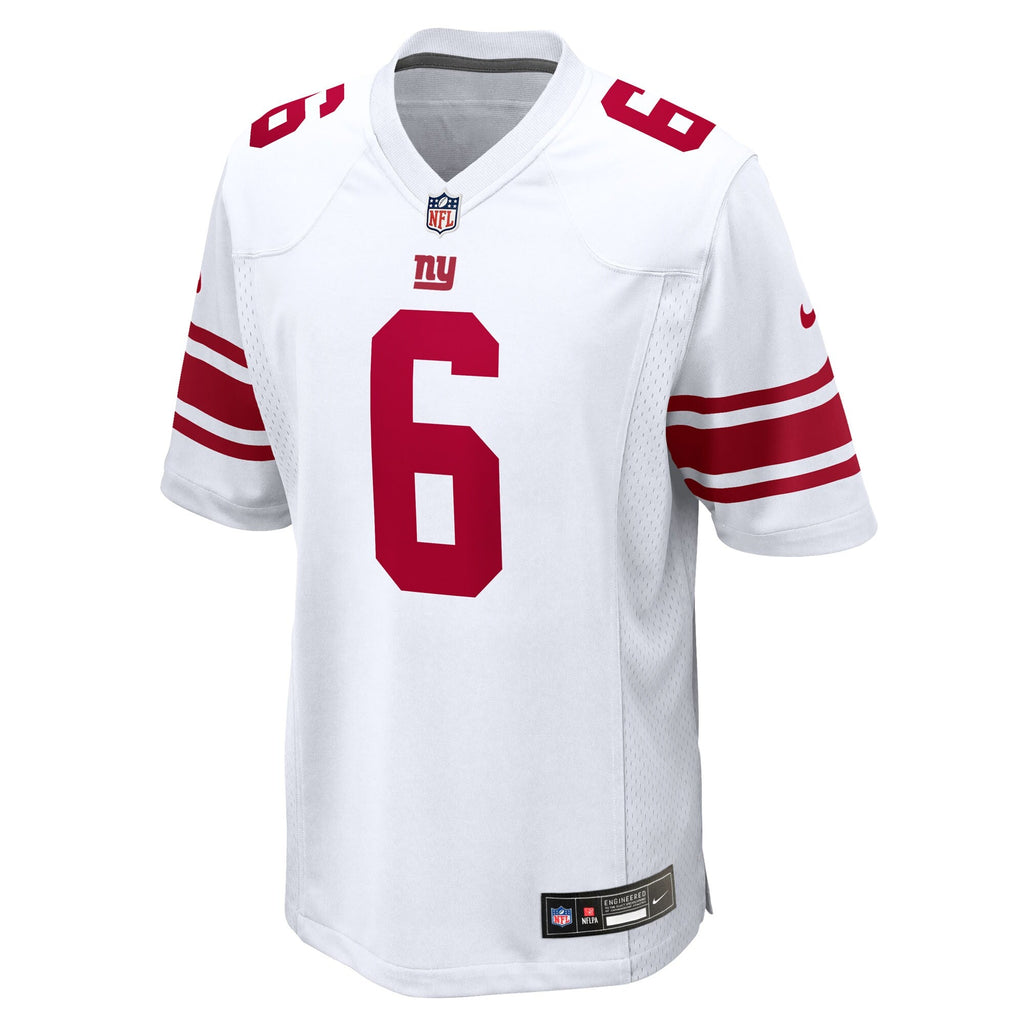 New York Giants Jaxson Dart White Game Football Jersey