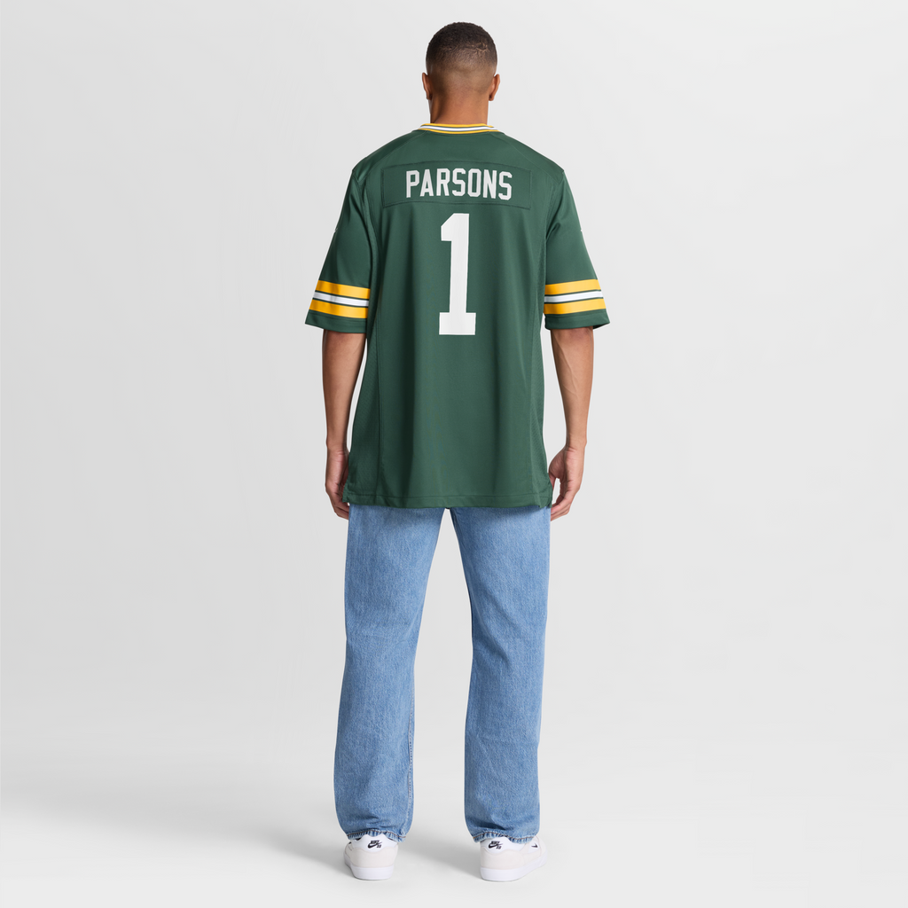 Green Bay Packers Micah Parsons Green Game Player Football Jersey