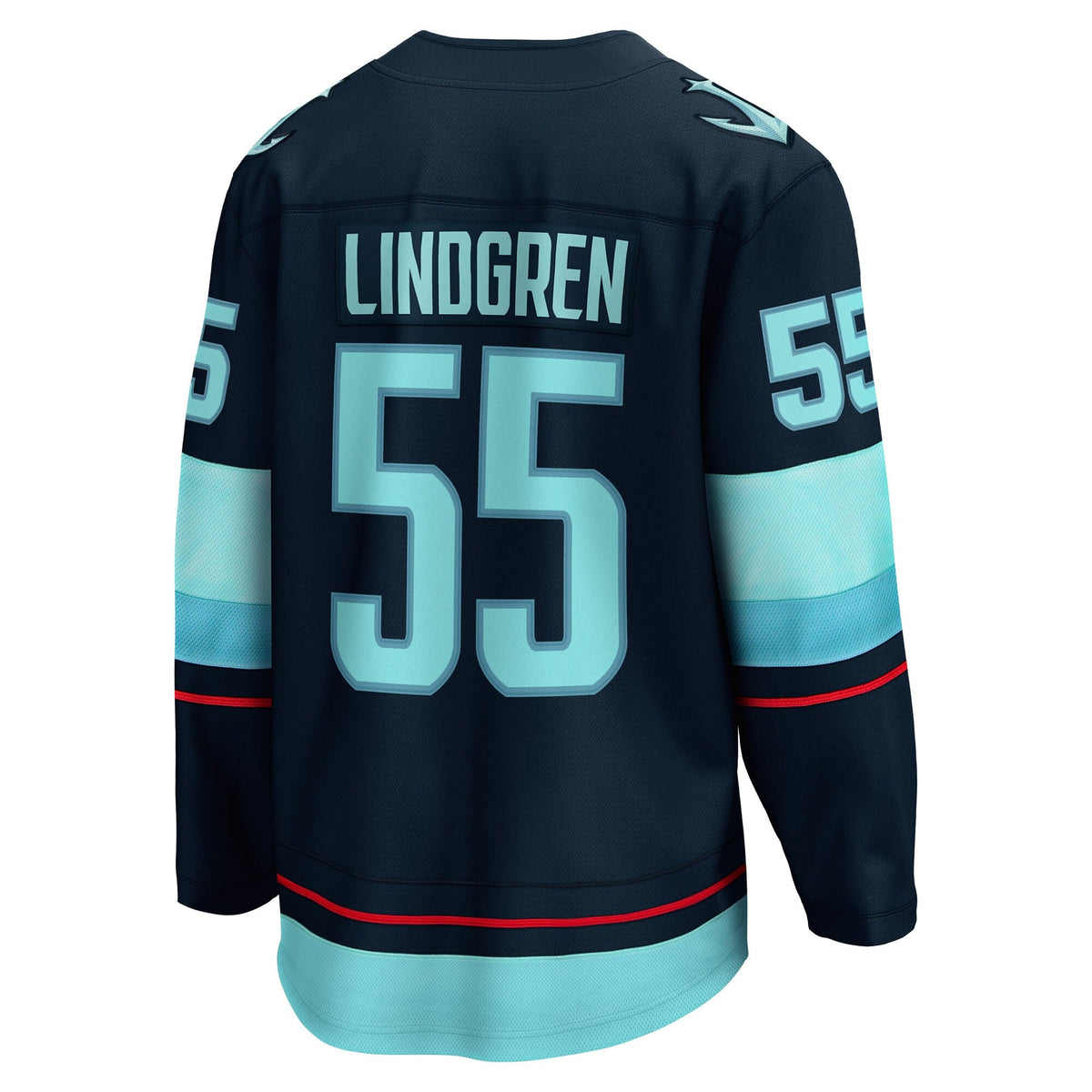 Seattle Kraken Ryan Lindgren Deep Sea Blue Home Breakaway Hockey Jersey