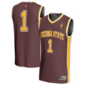 Maroon #1 Arizona State Sun Devils Lightweight Collegiate Basketball Fashion Jersey