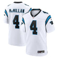 Carolina Panthers Tetairoa McMillan White Game Football Jersey