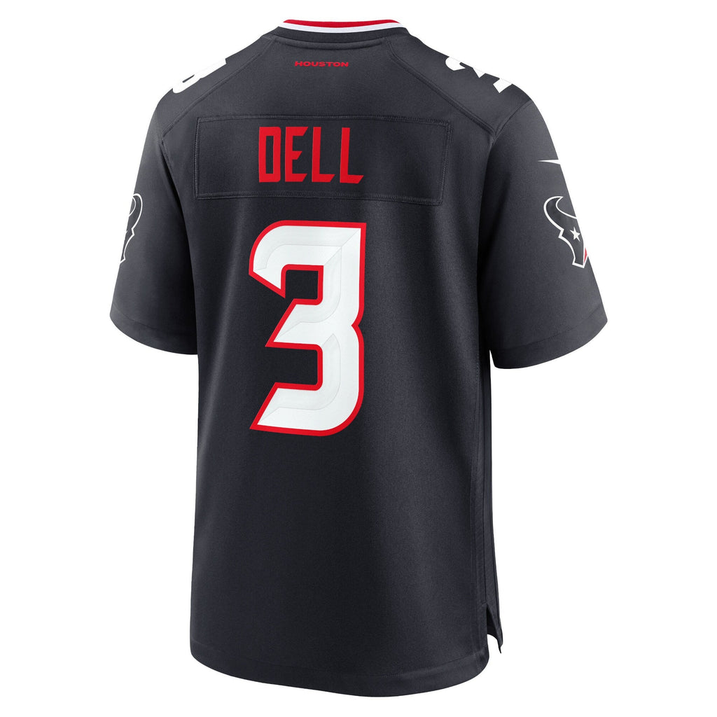 Houston Texans Tank Dell Navy Game Football Jersey