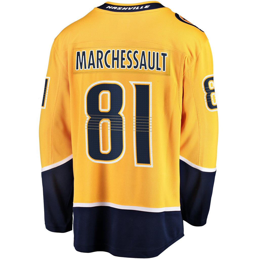 Nashville Predators Jonathan Marchessault Gold Breakaway Hockey Jersey