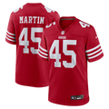 San Francisco 49ers Nick Martin Scarlet Team Game Football Jersey
