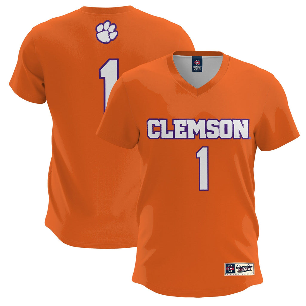 #1 Clemson Tigers Lightweight Lacrosse Jersey - Orange