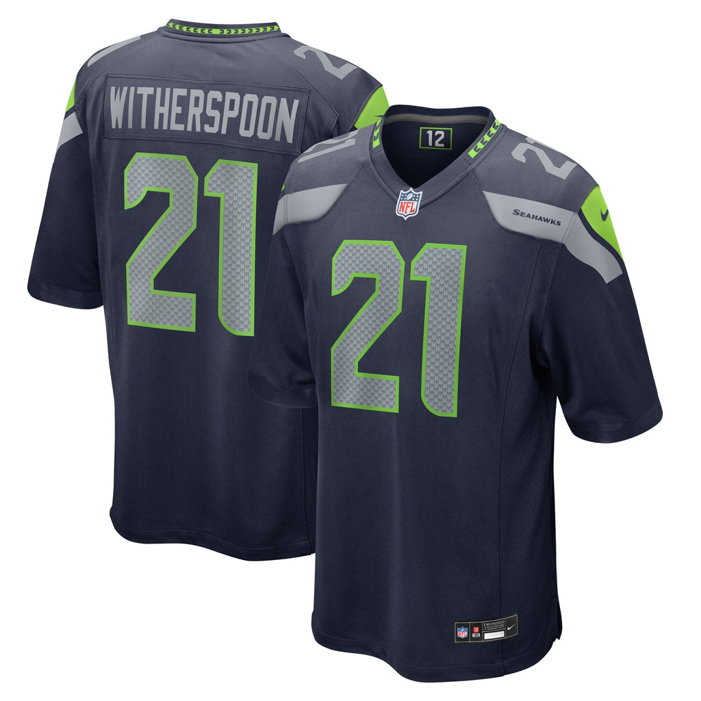Seattle Seahawks Devon Witherspoon College Navy Game Football Jersey