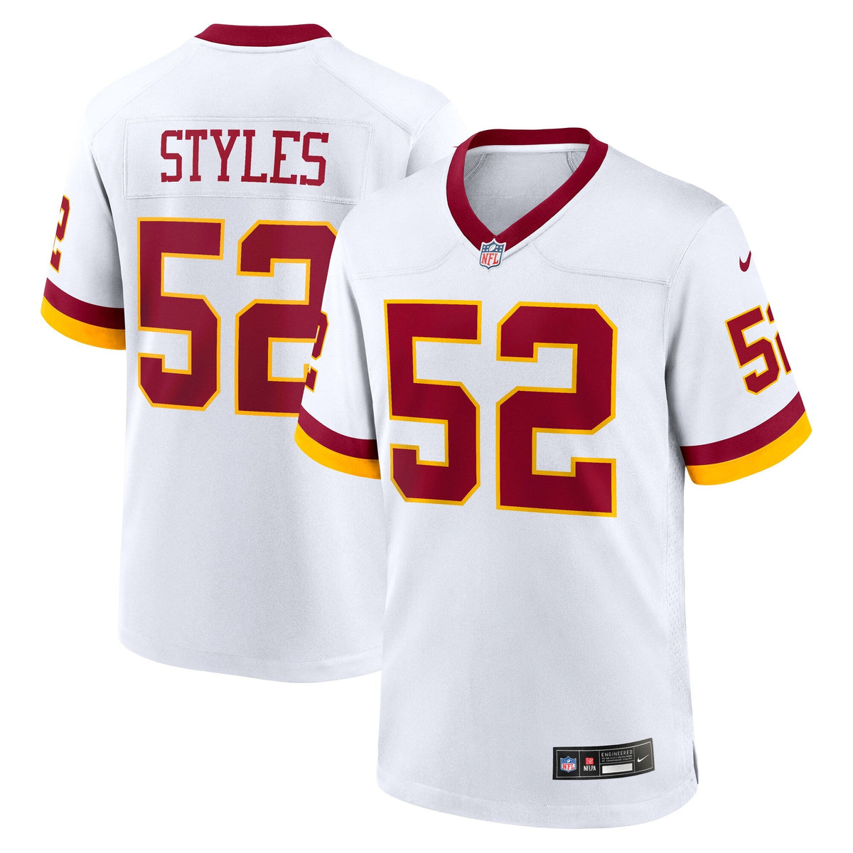 Washington Commanders Sonny Styles White Game Super Bowl Era Football Jersey