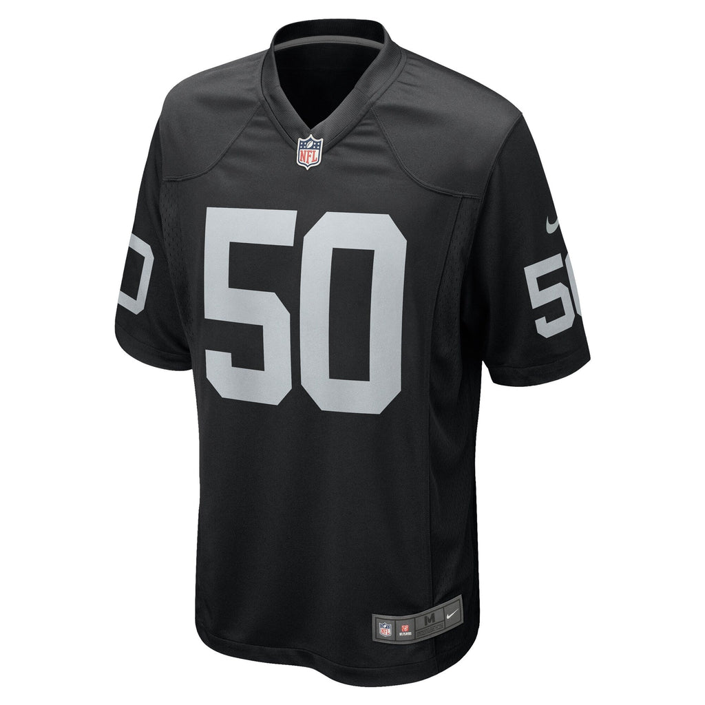Las Vegas Raiders Jacob Bobenmoyer Black Game Player Football Jersey